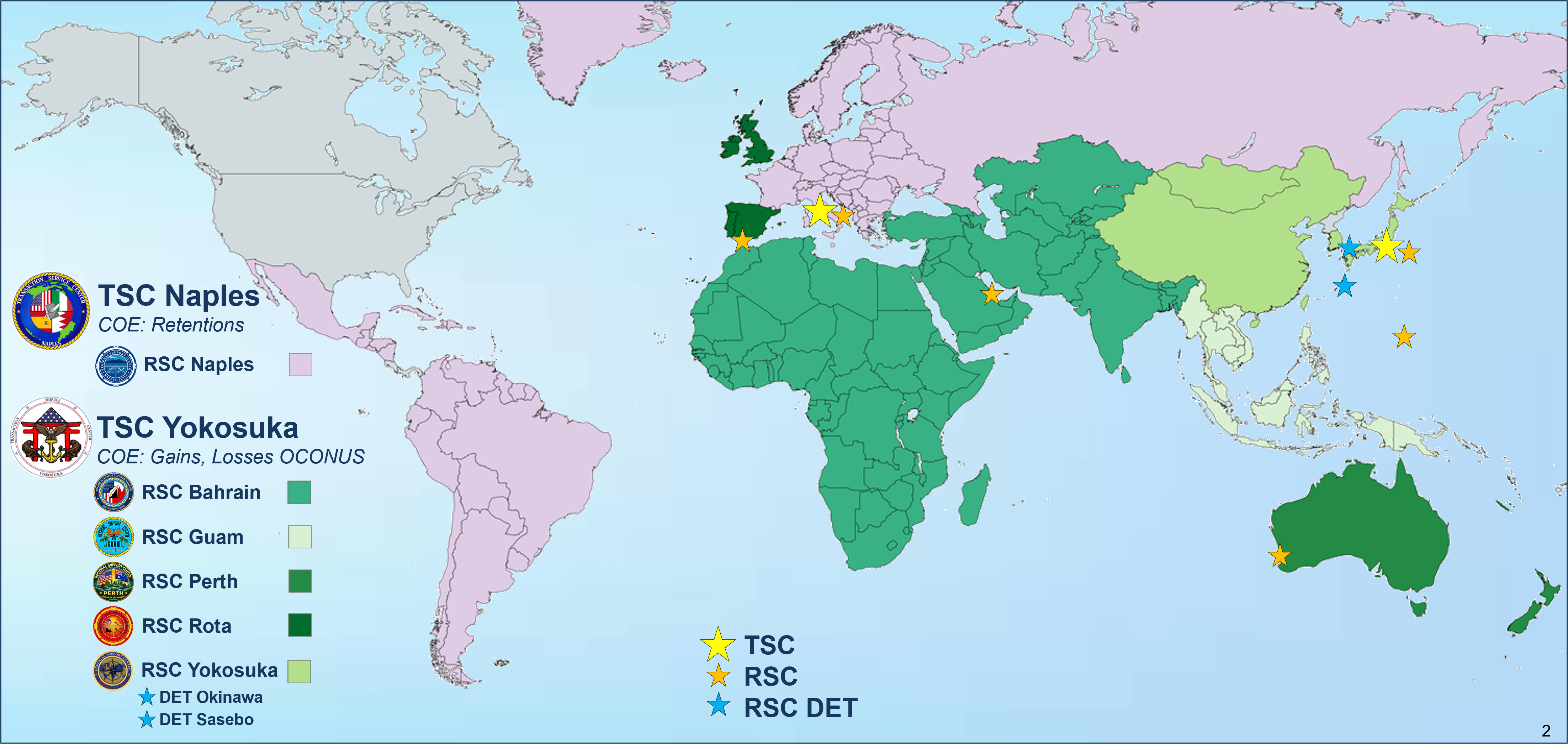 Map of O-CONUS RSC AORs